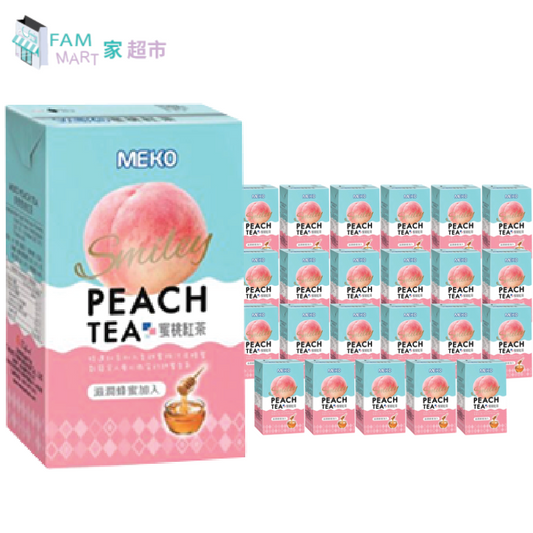 [原箱] 美果Meko - 蜜桃紅茶(紙包) 250ml x 24