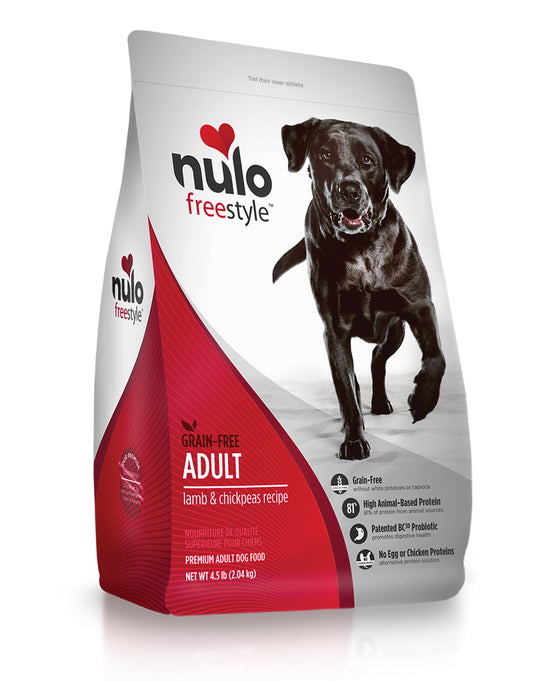 Nulo Freestyle - 無穀物高肉乾糧成犬配方 （羊、鷹嘴豆）24磅
