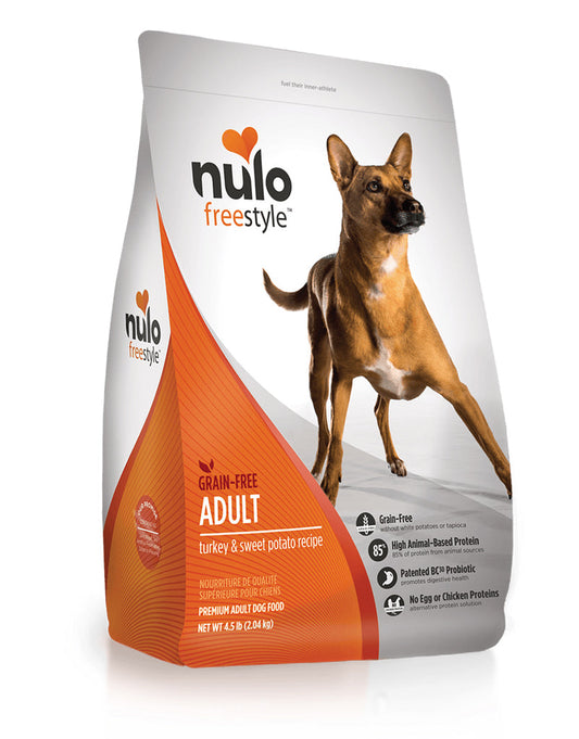 Nulo Freestyle - 無穀物高肉乾糧成犬配方 （火雞、甘薯）24磅