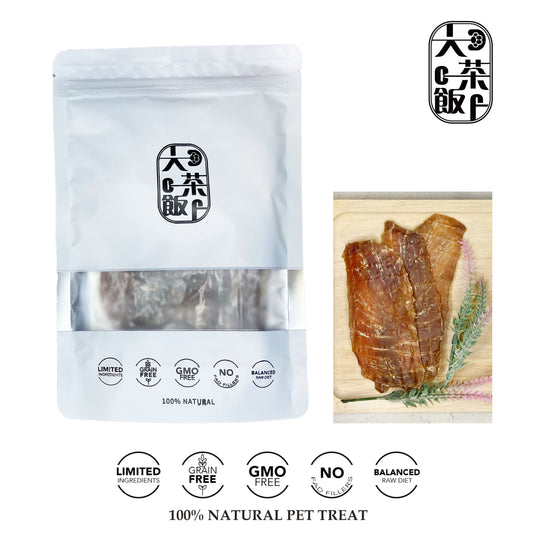 DCF大茶飯低溫風乾鴨肉脆片寵物小食 （L大塊） 80g