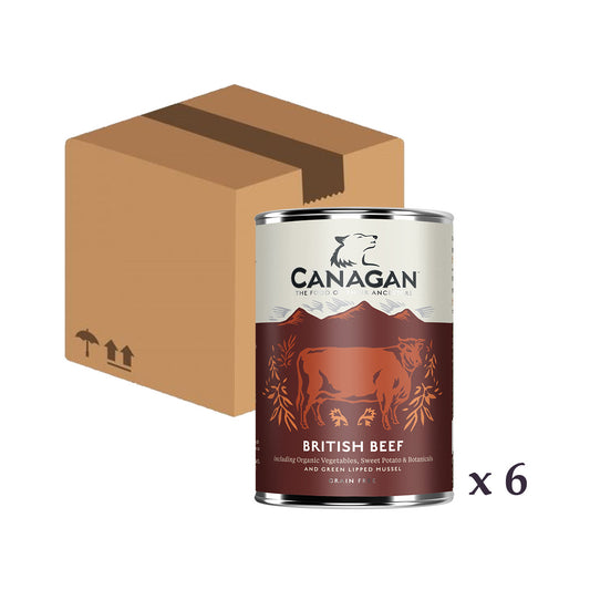 Canagan (原之選) 天然無穀物狗罐頭 - 英式牛肉配方 British Beef 400g x 6 罐