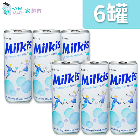 樂天 - 6罐韓國樂天(罐裝)忌廉溝鮮奶飲品(250ml x 6)
