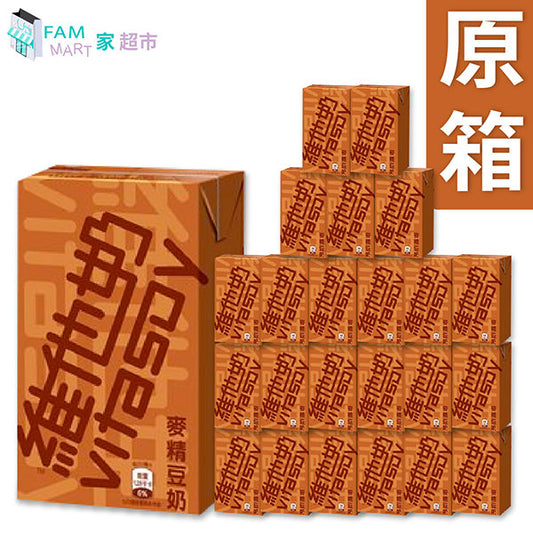 維他奶 - [原箱24包] 細"麥精"豆奶(紙包) (250ml x 24)